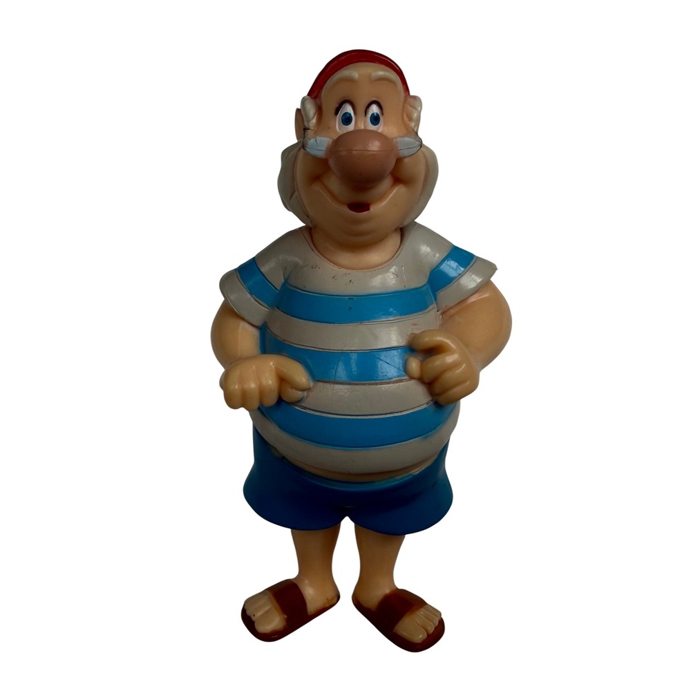 Vintage Disney Mr Smee Peter Pan Action Figure 3.25 Inch PVC Pirate Toy